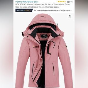 PINK SKI JACKET with Fur inside!!